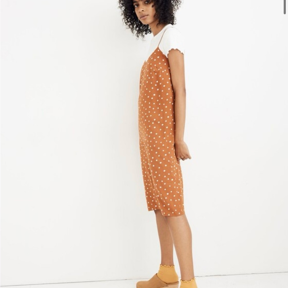 Madewell cami slip dress in inkspot dots